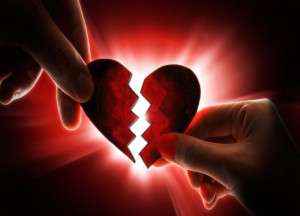 Broken heart two part heart pictures