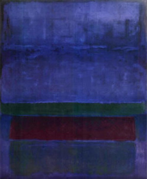 Blue Green And Brown Mark Rothko Painting
