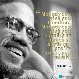Malcolm X motivational quote