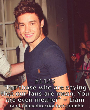 Oh my garsh Liam is adorable. He's defending those who put down and ...