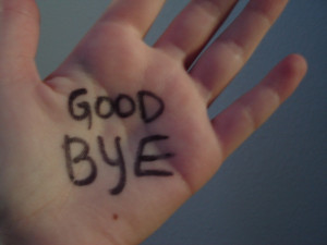 Maybe, every year we should resolve to start saying“goodbye”