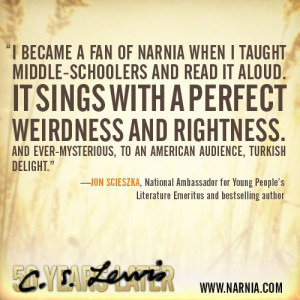 Jon Scieszka became a Narnia fan when he read the series aloud to ...