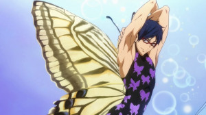 Shout-Out : Rei in his butterfly swimsuit