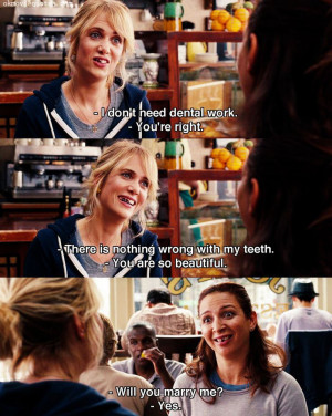 ... my teeth. -You are so beautiful. Bridesmaids quotes funny movie quotes
