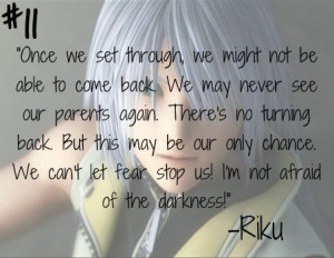 ... fear stop us! I’m not afraid of the darkness!