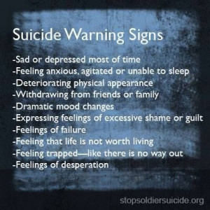 Suicide Warning Signs