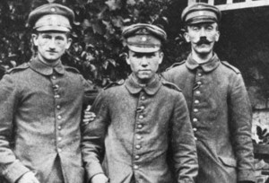 Hitler (pictured far right) and Hess were both deployed to the ...