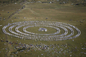 Amazing Ritual Round Dance In Circle