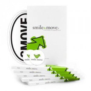 Customer Service Quotes Smile Smile & move book and sticker