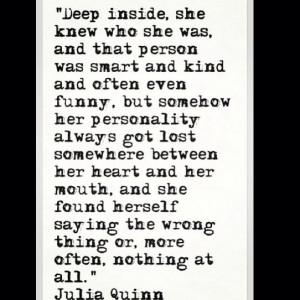 Social anxietyJulia Quinn, Quotes On Lost, Her Quotes, All Or Nothing ...