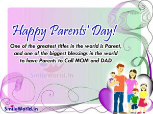 Happy Parents Day Quotes and Sayings Images
