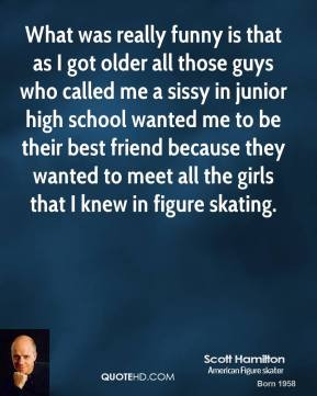 ... they wanted to meet all the girls that I knew in figure skating