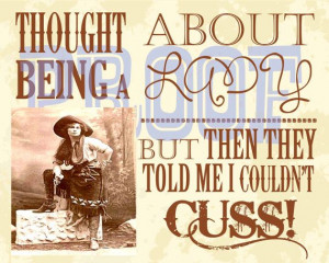 Vintage Cowgirl Quote $3 Printable