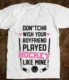Hockey boyfriend t-shirt
