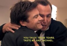 Arrested Development Gob and Michael. Tears More