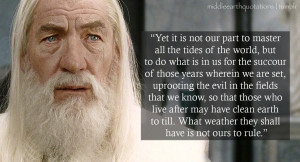 Gandalf Death Quote