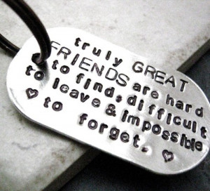 Friends Quote Key Chain great gift for by riskybeads quotes, friends ...