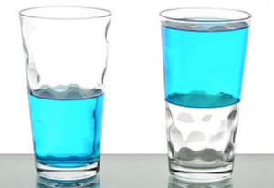 is half glass is full pessimistic thinking is half glass is empty ...