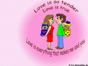 Animated Romantic Love Quote Wallpaper