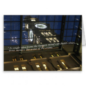 Sydney Post Office Clock Tower - Inception Quotes Card