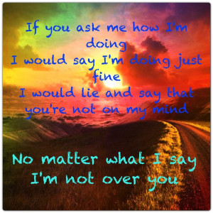 Not over you by Gavin Degraw