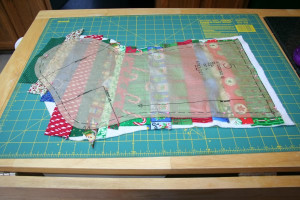 Repeat with second quilted stocking base.