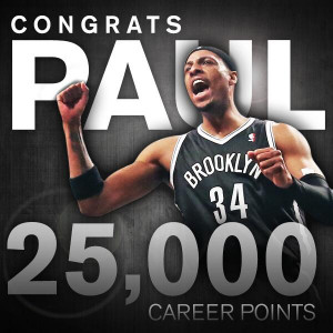 Paul Pierce Hits 25000 Career Points