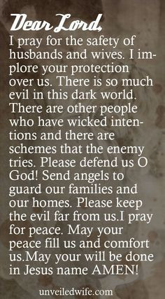 ... people who have [...]… Read More Here http://unveiledwife.com/prayer