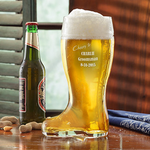 ... German style with our Cheers To You! Personalized Wedding Beer Boot