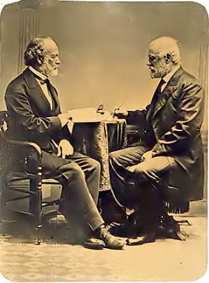 Robert E. Lee with Joseph Johnston