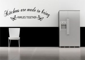 Kitchen-Family-Together-Quote-Wall-Sticker-Decal-Transfer-Mural ...