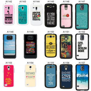SAYINGS QUOTES COVER CASE FOR SAMSUNG GALAXY S2 S3 S4 S5 - MINI & MORE ...