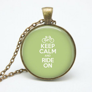 Keep Calm and Ride On Bicycle Quote by ShakespearesSisters, $9.00
