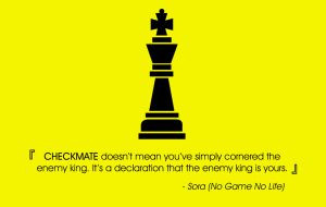 Quote] Sora - No Game No Life by merricx
