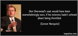 Don Sherwood's seat would have been overwhelmingly ours, if his ...