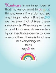 40 DAYS OF MINDFUL LIVING Day 20: Kindness. Be kind to everyone ...