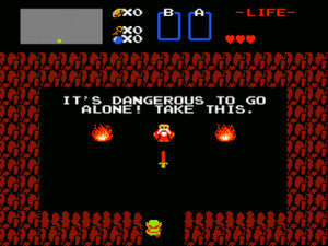 it s dangerous to go alone take this what it