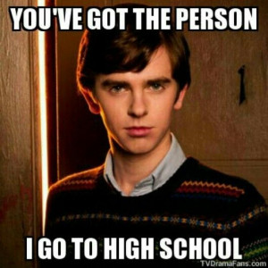 Bates Motel - Quote - Norman - Freddie Highmore - Wrong Person - TV ...