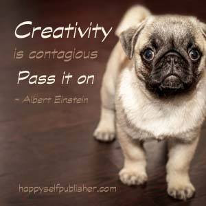 cute pug with writing quote