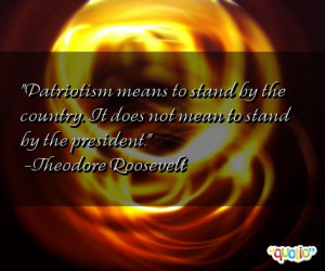 Patriotism Mean Stand The...