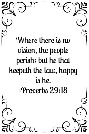 ... vision, you won’t grow, and if you don’t grow, you will perish