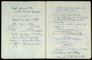 Bob Fosse notebook, ca. 1970. Bob Fosse and Gwen Verdon Collection ...