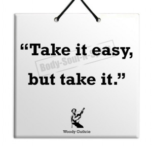 Woody Guthrie - Take It - Quote Ceramic Sculpture Wall Hanging Plaque ...