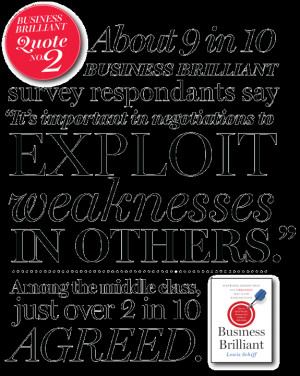 You Don't Get What You Deserve, You Get What You Negotiate