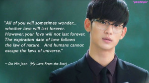 the Stars (2014) quote / Man From the Stars / My Love From the Star ...