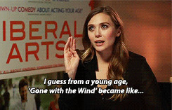 guess from a young age,Gone with the wind'became like…