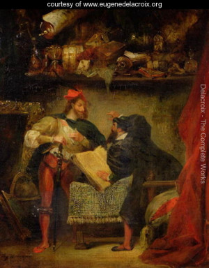 Faust and Mephistopheles, Eugene Delacroix