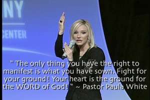 ... Pastor #PaulaWhite is giving us a brilliant word from the Lord on #