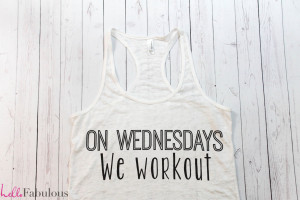 We Workout White Tank. Gym Tank top. Exercise tank. Burnout tank ...