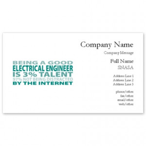 Good Electrical Engineer Business Cards